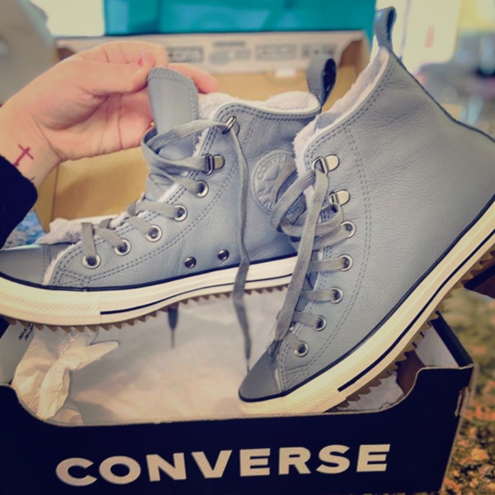 Grey Converse/ hiker boot (UNISEX)